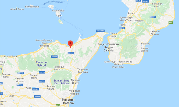 Сицилия, карта побережья, отель